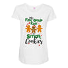 my first grade kids are smart cookies Maternity Scoop Neck T-shirt