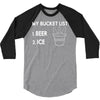 my bucket list beer ice 3/4 Sleeve Shirt