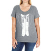 disheveled tuxedo Ladies Curvy T-Shirt