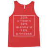 50 % unicorn (White) Tank Top