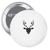 poly deer black Pin-back button