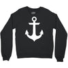 anchor black sailor vintage style navy nautical Crewneck Sweatshirt