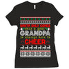 santa only comes once a year grandpa is always here to cheer Ladies Fitted T-Shirt