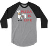 pizza is love pizza is life 3/4 Sleeve Shirt