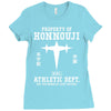 Property Of Honnouji Athletics Dept. Ladies Fitted T-Shirt