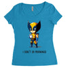 i don't do mornings Women's Triblend Scoop T-shirt