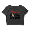 christmas dogs and paws Crop Top