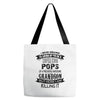 Super Cool Pops Of A Freaking Awesome Grandson Tote Bags