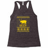 ugly sweater party beer bear funny Racerback Tank