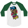 up all night cat 3/4 Sleeve Shirt