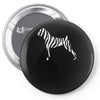 zebra pattern Pin-back button