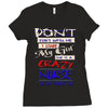 she is a crazy nurse Ladies Fitted T-Shirt