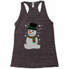 christmas snowman Racerback Tank