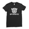 be optimistic transformers   robot optimus prime movie autobots show t Ladies Fitted T-Shirt