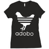 white adobo Ladies Fitted T-Shirt