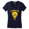 lighten up Women's V-Neck T-Shirt