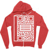 qr composition Zipper Hoodie