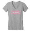 on wednesdays we smash the patriarchy Women's V-Neck T-Shirt