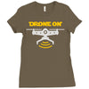 drone on Ladies Fitted T-Shirt