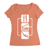 v2 eat sleep scuba dive Women's Triblend Scoop T-shirt