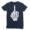 Flipping Someone Off Ladies Fitted T-Shirt