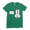 meh bunny Ladies Fitted T-Shirt