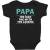 papa the man the myth the legend Baby Bodysuit