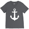 anchor black sailor vintage style navy nautical V-Neck Tee