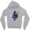 Space Triangle Zipper Hoodie
