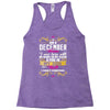 i am a december women Racerback Tank