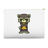 angry raccoon Accessory Pouches