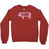 pig oink funny Crewneck Sweatshirt