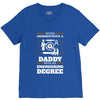 Never Underestimate A Daddy With An Engineering Degree V-Neck Tee