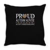 proud autism auntie Throw Pillow