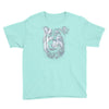round neck dog wolf Youth Tee