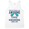awesome civil engineer looks like Tank Top