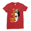 ask me about my feminist agenda frida kahlo Ladies Fitted T-Shirt