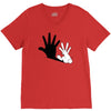 rabbit hand shadow V-Neck Tee