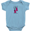 i run like a girl try to keep up Baby Onesie