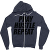 pray hustle repeat Zipper Hoodie