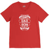 Super Cool Dad Of A Freaking Awesome Son V-Neck Tee