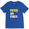 proud air force dad V-Neck Tee