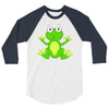 frog cute 3/4 Sleeve Shirt
