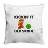 kickin it old skool Throw Pillow