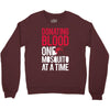 donating blood one mosquito funny Crewneck Sweatshirt
