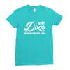 Dogs Because People Suck Ladies Fitted T-Shirt