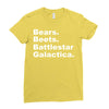 bears, beets, battlestar galactica Ladies Fitted T-Shirt
