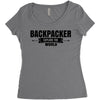 Backpacker Explore The World Women's Triblend Scoop T-shirt