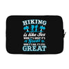 Hiking ıs Like Sex Laptop sleeve