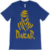 uomo dakar stampa oro moto deserto parigi africa sport T-Shirt
